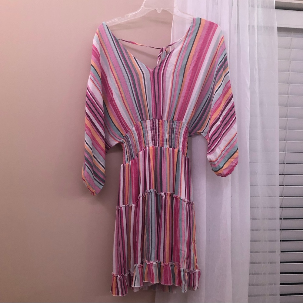 multicolored long sleeve dress!!